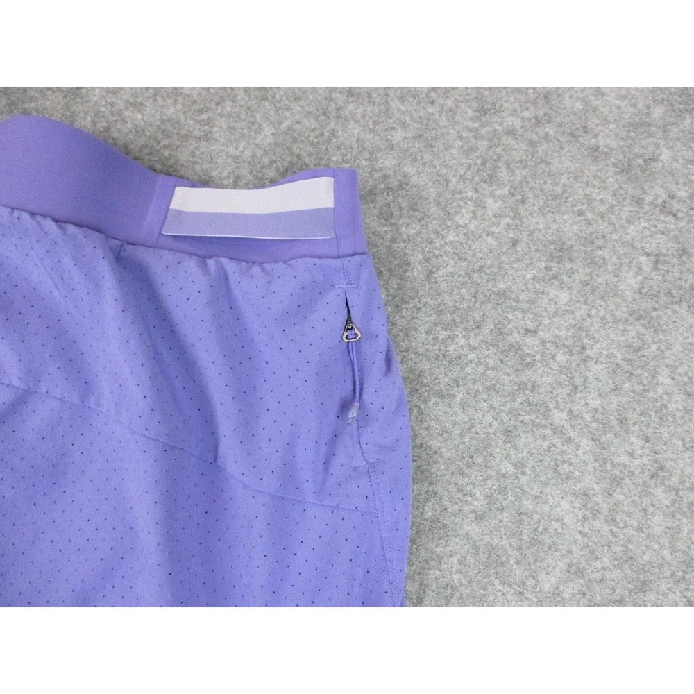 Lululemon Shorts Mens 2XL XXL Purple Fast Free Liner Running Pockets Reflective